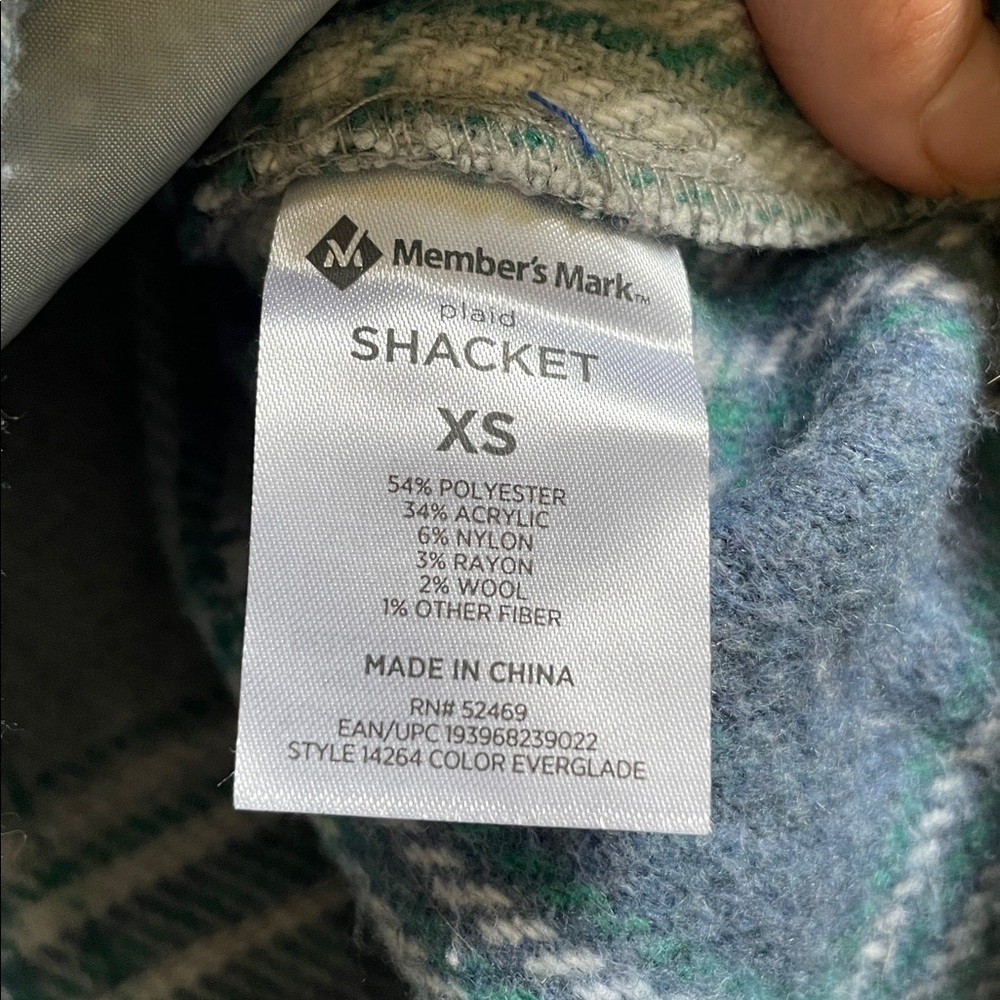 Members Mark Plaid Fall Shacket - Picture 10 of 10